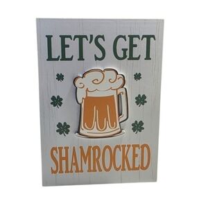 You Are My Sunshine Reversable Let's Get Shamrocked Decorative Sign NEW